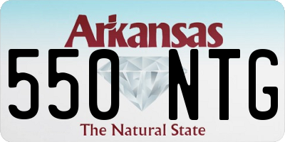 AR license plate 550NTG