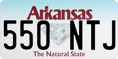 AR license plate 550NTJ