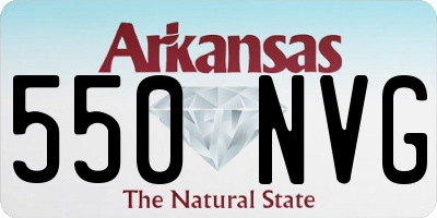 AR license plate 550NVG