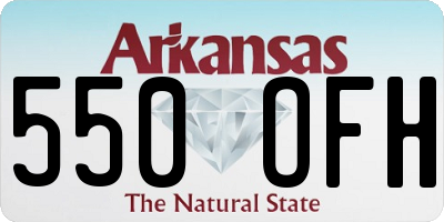 AR license plate 550OFH