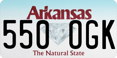 AR license plate 550OGK