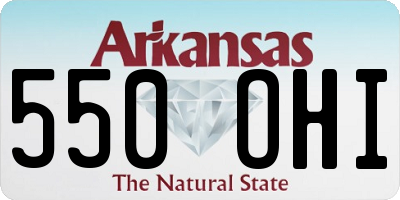 AR license plate 550OHI