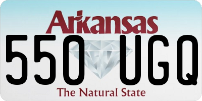 AR license plate 550UGQ