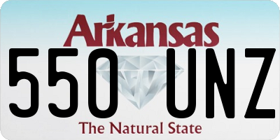 AR license plate 550UNZ