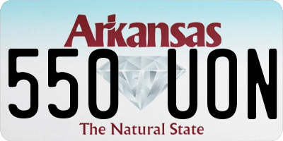 AR license plate 550UON
