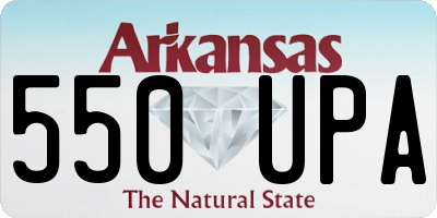 AR license plate 550UPA