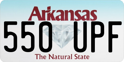 AR license plate 550UPF