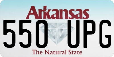 AR license plate 550UPG