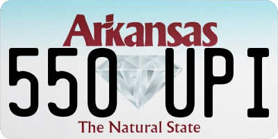 AR license plate 550UPI