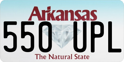 AR license plate 550UPL