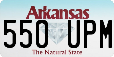 AR license plate 550UPM