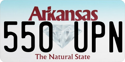 AR license plate 550UPN