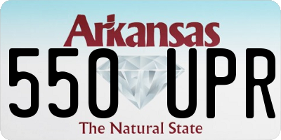 AR license plate 550UPR