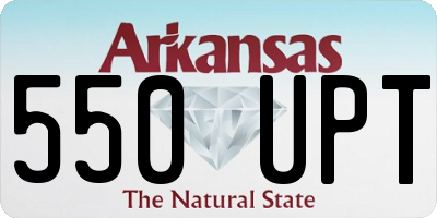 AR license plate 550UPT