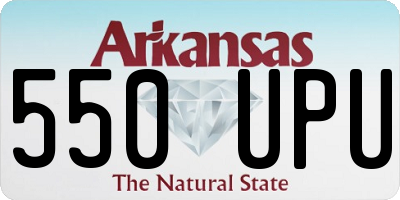 AR license plate 550UPU