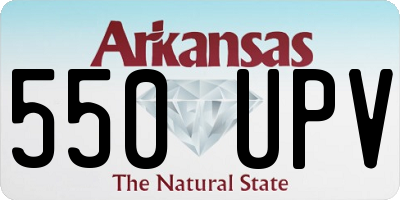 AR license plate 550UPV