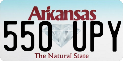 AR license plate 550UPY