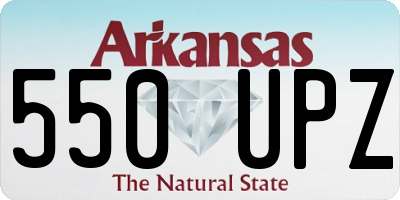 AR license plate 550UPZ