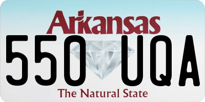 AR license plate 550UQA