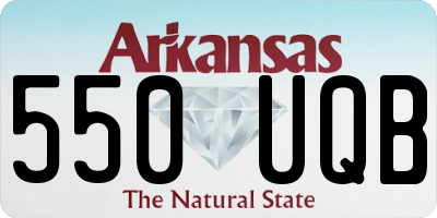 AR license plate 550UQB