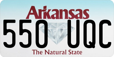 AR license plate 550UQC