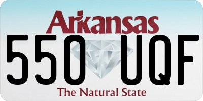 AR license plate 550UQF