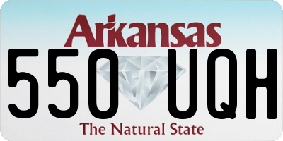 AR license plate 550UQH