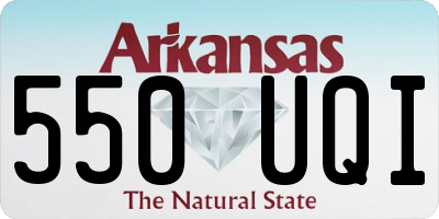 AR license plate 550UQI