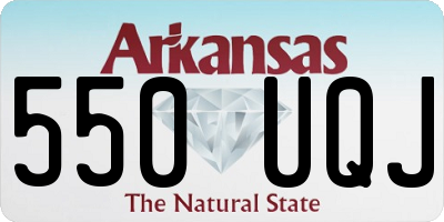 AR license plate 550UQJ
