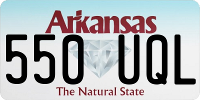 AR license plate 550UQL