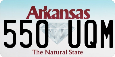 AR license plate 550UQM