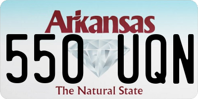 AR license plate 550UQN