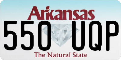 AR license plate 550UQP
