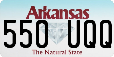 AR license plate 550UQQ