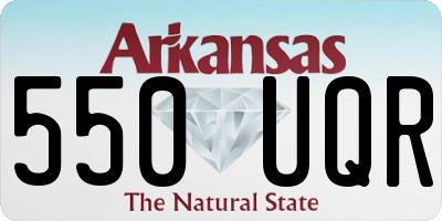 AR license plate 550UQR