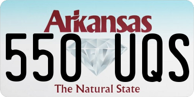 AR license plate 550UQS