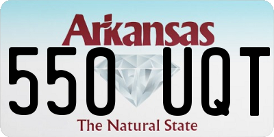 AR license plate 550UQT