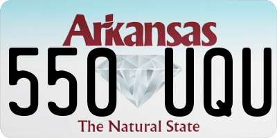 AR license plate 550UQU