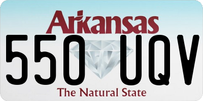 AR license plate 550UQV