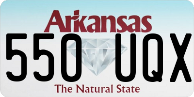 AR license plate 550UQX