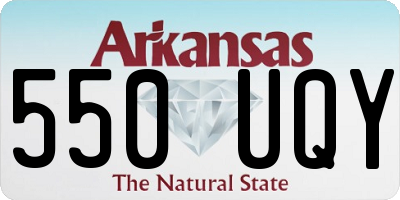 AR license plate 550UQY