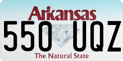 AR license plate 550UQZ