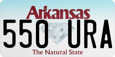 AR license plate 550URA