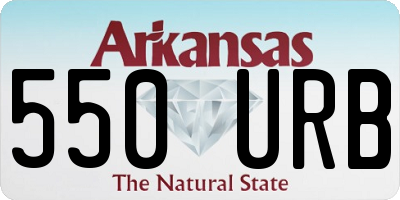 AR license plate 550URB