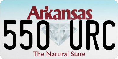AR license plate 550URC
