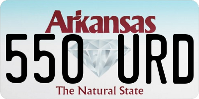 AR license plate 550URD