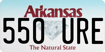 AR license plate 550URE