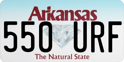 AR license plate 550URF