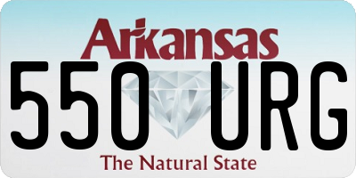AR license plate 550URG