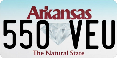 AR license plate 550VEU
